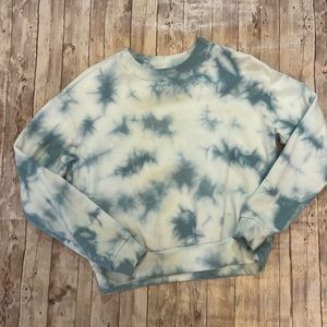 90 Degree Blue Tie Dye Sweat Shirt